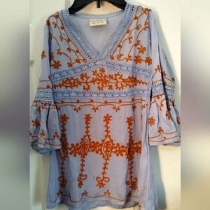 Girl's Lulla Collection Bohemian Embroidered Dress